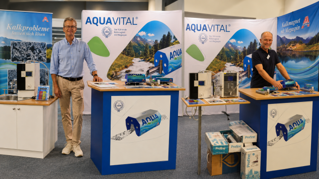 Aquavital stellt neuen Kalkschutz ohne Strom auf den Herbstmessen 2026 vor