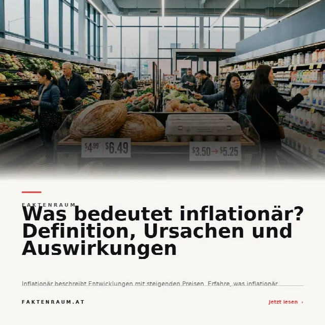 Share-Card fuer Was bedeutet inflationär? Definition, Ursachen und Auswirkungen