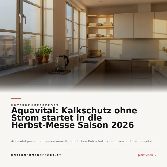 Share-Card fuer Aquavital stellt neuen Kalkschutz ohne Strom auf den Herbstmessen 2026 vor