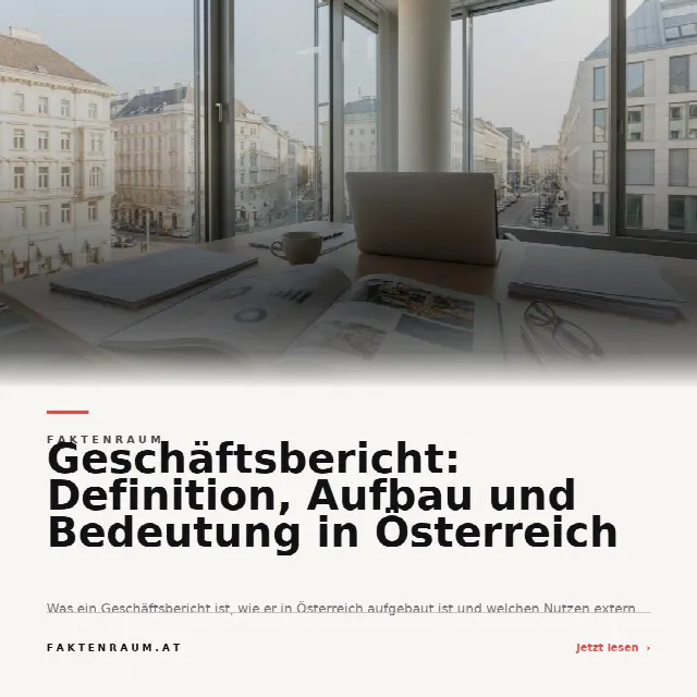 Share-Card fuer Geschäftsbericht: Definition, Aufbau und Bedeutung in Österreich