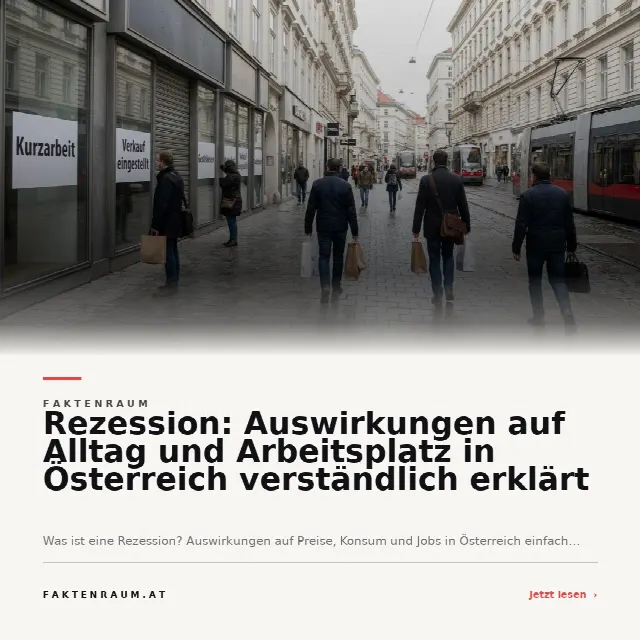 Share-Card fuer Rezession: Auswirkungen auf Alltag und Arbeitsplatz in Österreich verständlich erklärt