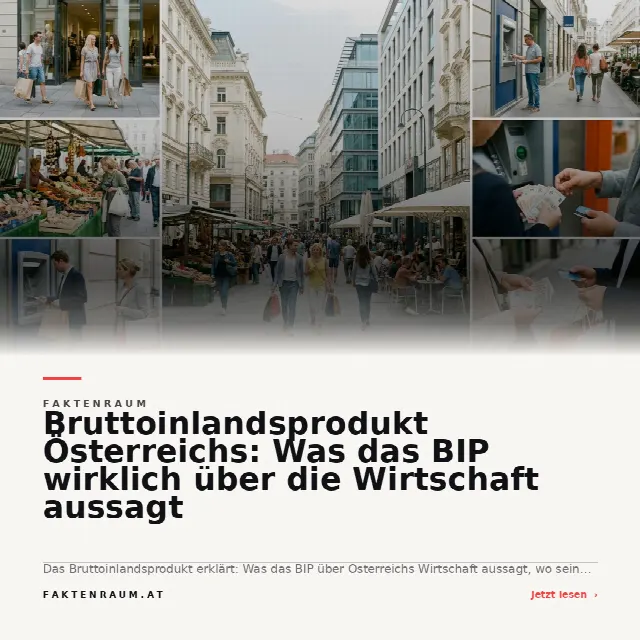 Share-Card fuer Bruttoinlandsprodukt Österreichs: Was das BIP wirklich über die Wirtschaft aussagt