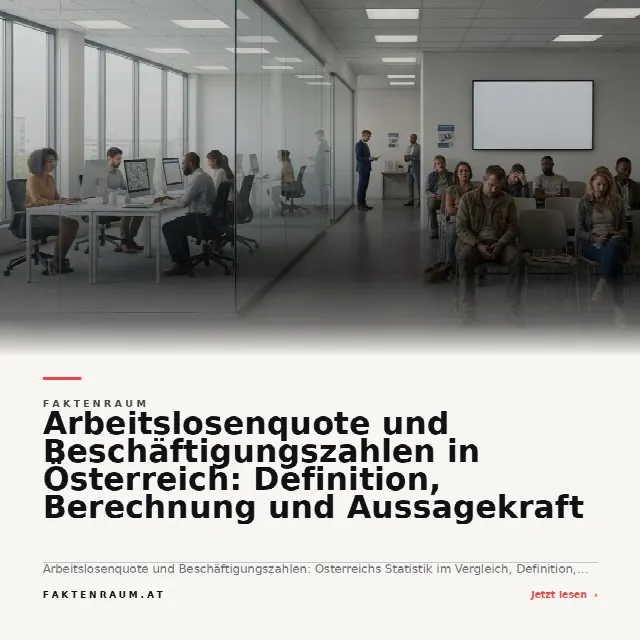 Share-Card fuer Arbeitslosenquote und Beschäftigungszahlen in Österreich: Definition, Berechnung und Aussagekraft