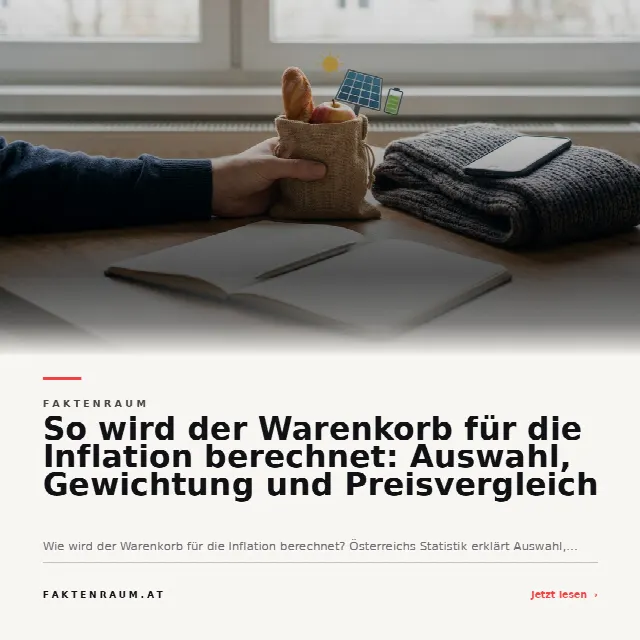 Share-Card fuer So wird der Warenkorb für die Inflation berechnet: Auswahl, Gewichtung und Preisvergleich
