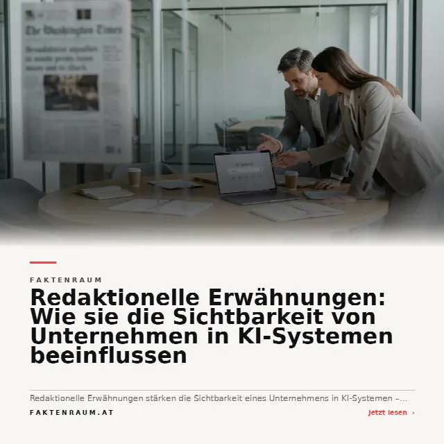Share-Card fuer Redaktionelle Erwähnungen: Wie sie die Sichtbarkeit von Unternehmen in KI-Systemen beeinflussen
