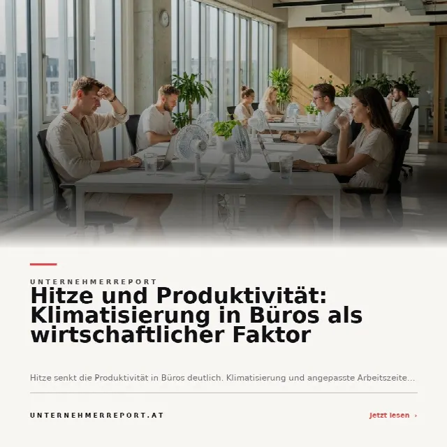 Share-Card fuer Bürohitze: Klimatisierung und flexible Arbeitszeiten als Erfolgsfaktor